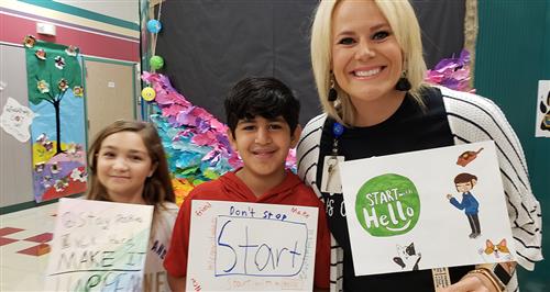Jones Elementary Student Council Creates “Start with Hello!” Week 